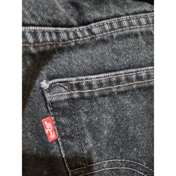 Levi’s 505 Jeans Men’s 36x36 Black Regular Fit Straight Leg Vintage - Picture 8 of 10